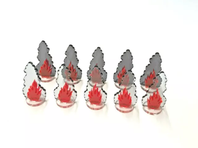 Explosion Pin markers. small, Medium, Large. FOW, Bolt Action