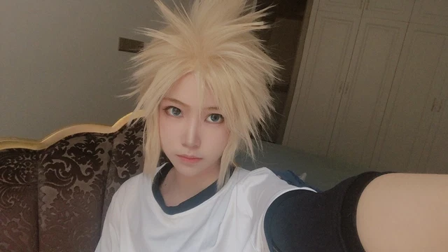Final Fantasy VII Remake FF7 Cloud Strife Costume Cosplay Hair Wig Short