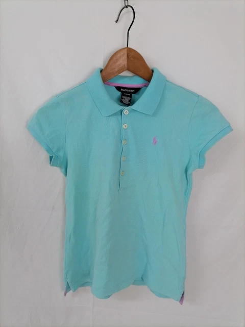 RALPH LAUREN Polo Maniche Corte Maglia T-Shirt Tg 12 - 14 ANNI BAMBINO Uomo