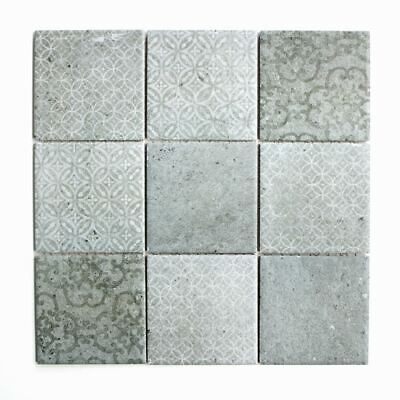 Cello Vintage Retro Mosaïque Céramique Gris Mos22-cello_F 10 Mosaikmatten 