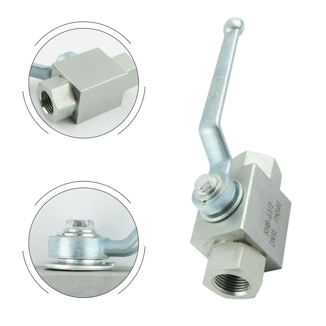 Rubina a sfera 1/4\"" fino a 1\"" 1pz 2 vie 500 bar alta pressione idraulica manuale