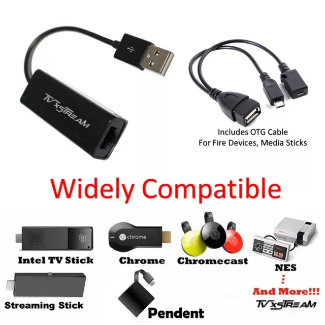 Ethernet Adapter for  Fire TV Devices 