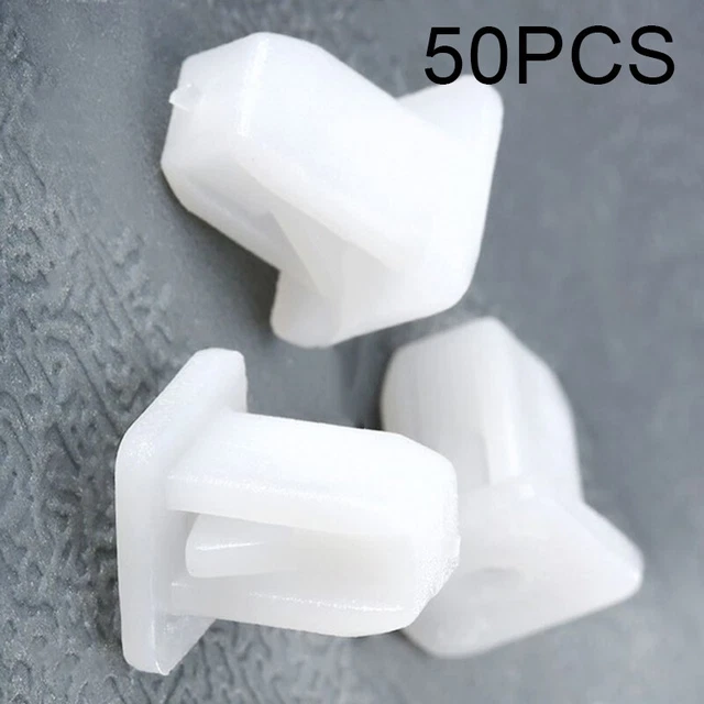50* Square Fasteners Retainer Fender Auto Car Door Trim Panel Push Rivet Clips