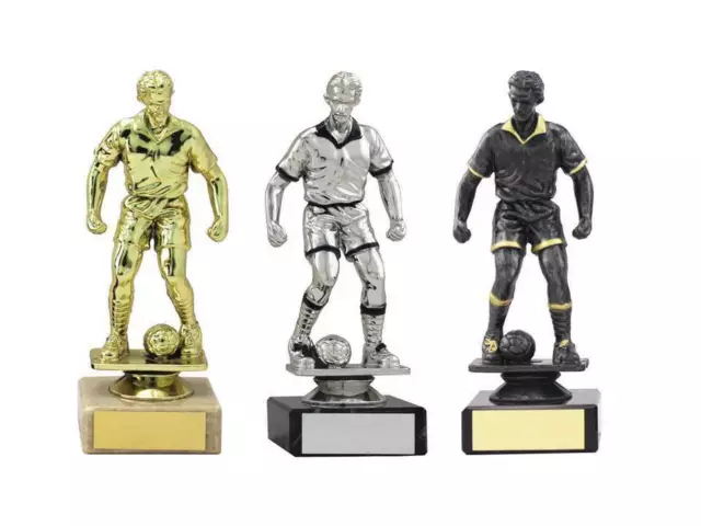 160Mm Male Football Trophy Award 3 Colours Man Of The Match Free Engraving