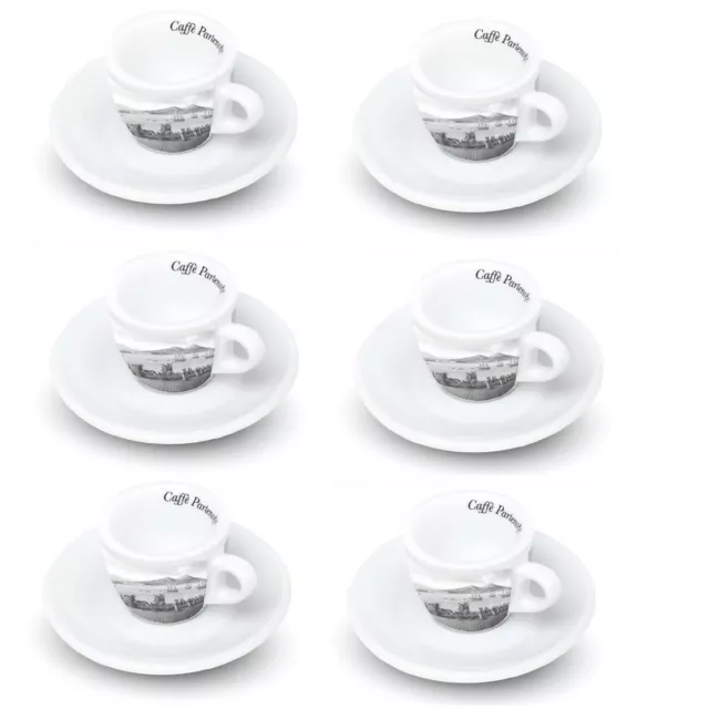 Set Taza para Café Con Golfo De Napoli (6 Piezas)