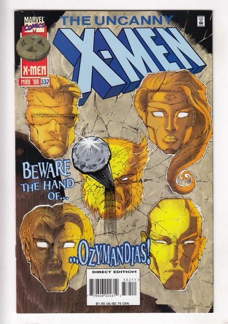 UNCANNY X-MEN #332 (1996-05) Vol 1 MARVEL Lobdell Madureira 1st Ozymandias MID+