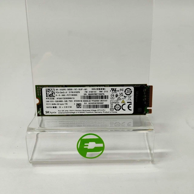 SK HYNIX 2280MM PC711 1TB NVMe Gen x SSD HFS001TDE9X080N