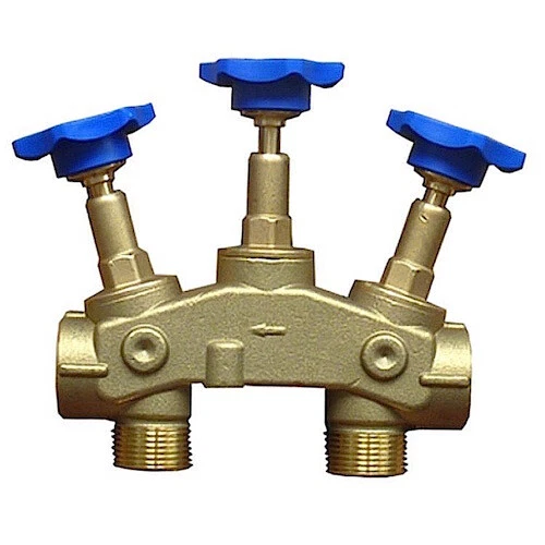 Montageblock Con Bypass-Funktion Prüfhahn Y Verschneidung 1 Pulgadas - 2
