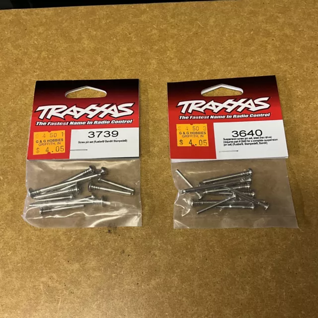Traxxas  Lot Of 2 #3640 & 3739  Suspension Screw Pin Sets New