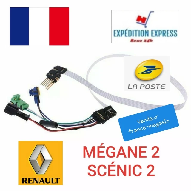 Contacteur Tournant Airbag Renault Scénic 2 Reconditionné à Neuf - Avec Support