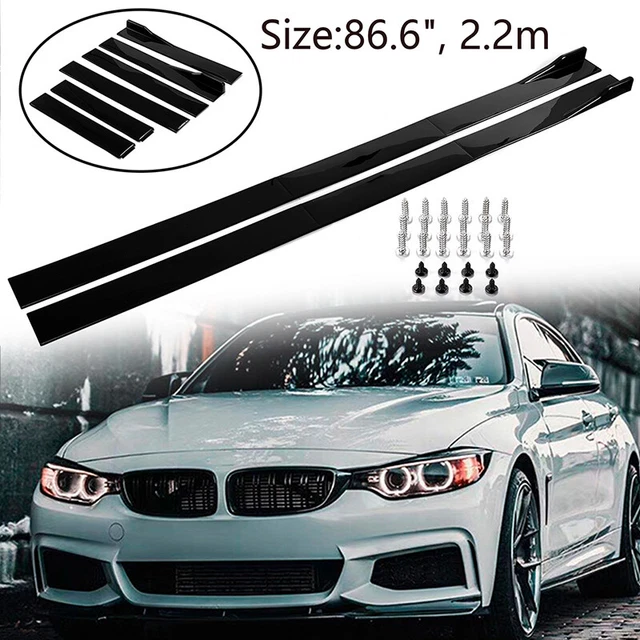 Gloss Black For Subaru WRX STI 2015-21 Side Skirts Splitter Extension 86..6'' '
