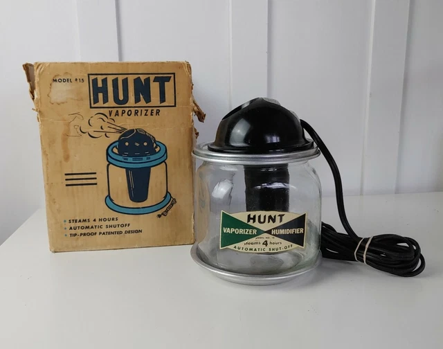 VINTAGE HUNT VAPORIZER Humidifier Model 15 Original Box Decor 24.99