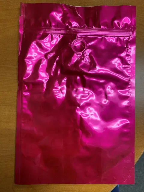 1 lb. Pink bags w/valve and zipper for Coffee 600ct free shipping