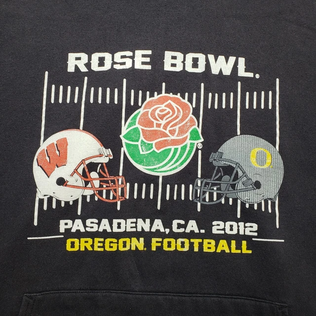 Rose Bowl Sweatshirt Adult 2XL Black Pull-Over Hoodie Sweater Pasadena 2012