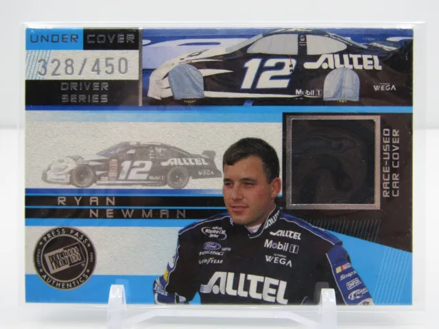 Ryan Newman 2002 Press Pass Authentic Race Used Car Cover! #328/450!