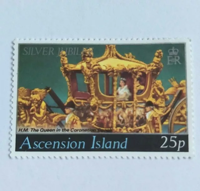 Ascension Island 1977 Silver Jubilee stamp