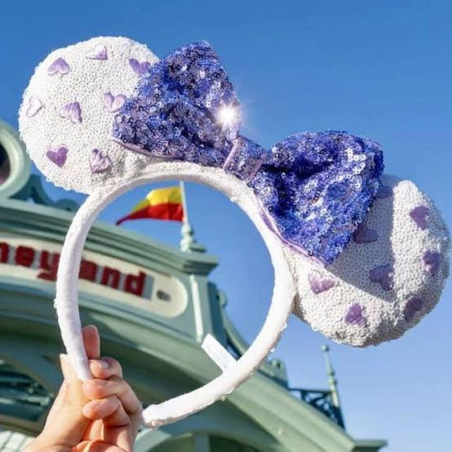 Tokyo Disney Resort Store Fluffy Hat Cap Ears HeadBand Park Mickey Purpl… Tokyo Disney Resort Ears Mickey Fluffy Cap Hat Pink 58cm  main image 3