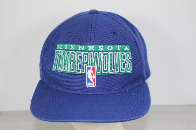 Minnesota Timberwolves Vintage 90s Wool Snapback NBA Hat Basketball Old  Logo KG