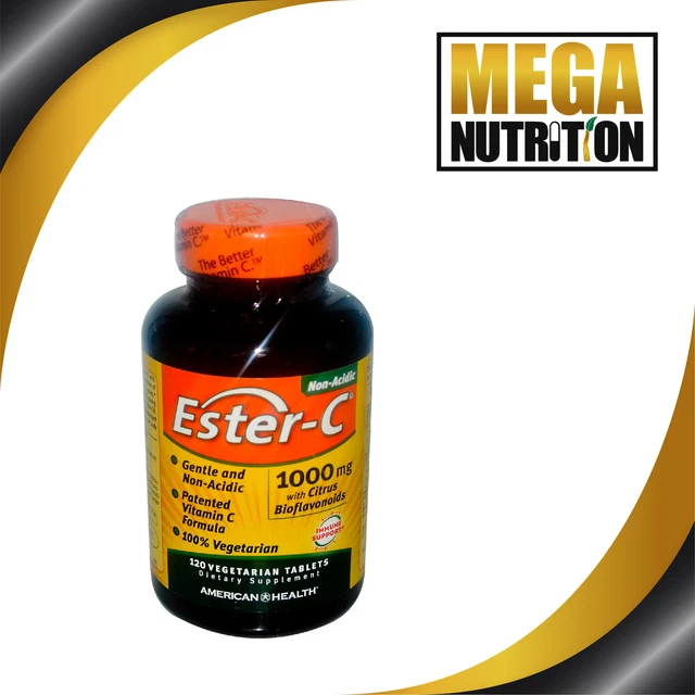 CALCIUM ASCORBATE VITAMIN C + Bioflavonoids 1000mg 120Vtabs 24hr