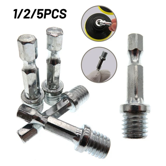 1/2/5pcs 1/4 Hexagonale Perceuse Chuck M10 Polissage Disque Bielle Outillage