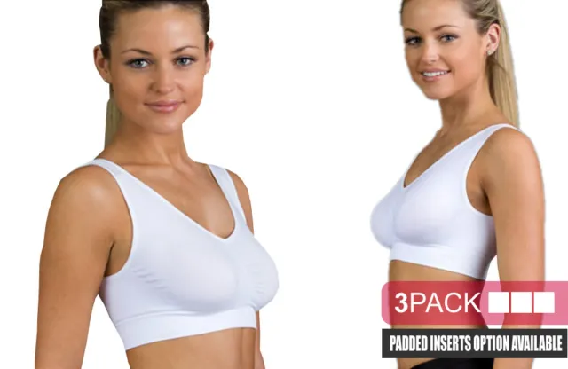 Pack Of 3 Olivia Control Bra, Comfort FIt Seamless Wireless