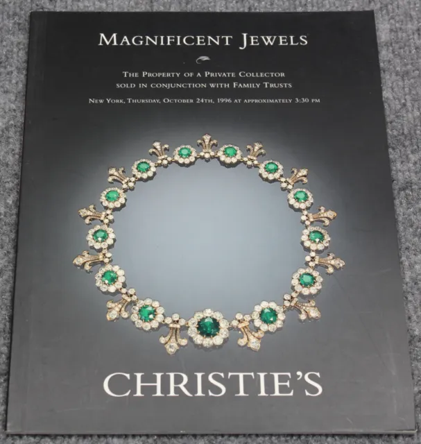 Christie's New York Magnificent Jewels Auction Catalog October 1996 + Prices