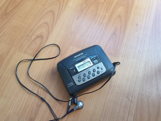 Baladeur Radio Cassette Aiwa HS-T21 – Walkman Vintage 80's (AM/FM, Noir, Fonctionne)