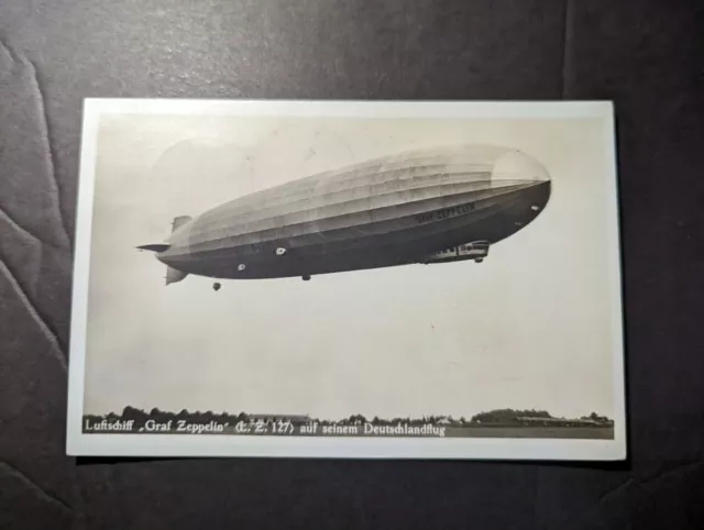 1930 Germany Airmail LZ 127 Graf Zeppelin Postcard Cover to Liverpool England