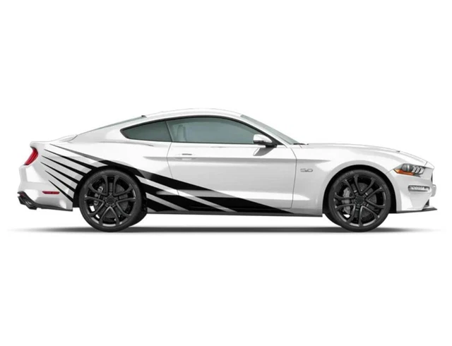 Graphic Vinyl Racing Stripe Car Sticker for Ford Mustang Trunk Side Door Decals
