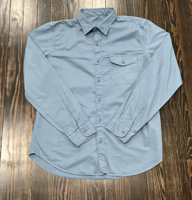 Bonobos Button Down Shirt Men’s Large Tailored Slim Fit Blue Cotton