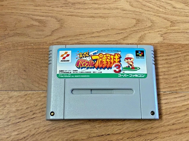 Jikkyou Powerful Pro Yakyuu 3 SUPER FAMICOM NTSC-J JP Import