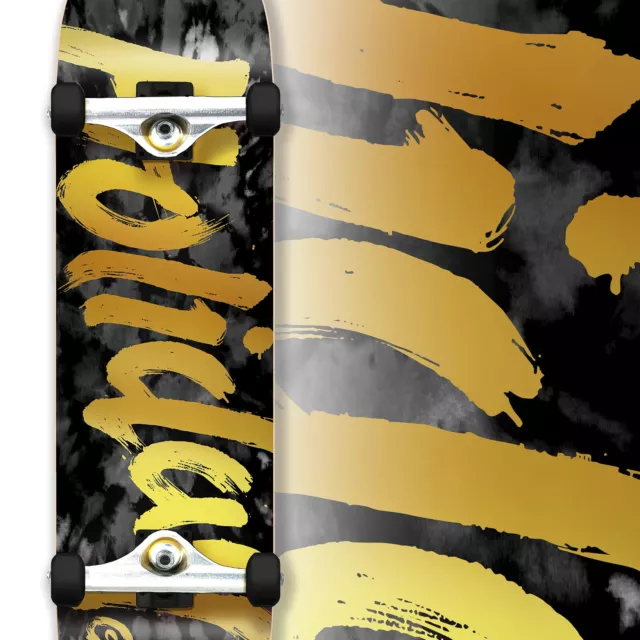 Holiday Skateboards Tie Dye Black Gold Complete 8.0" New Skateboard  Aus Seller