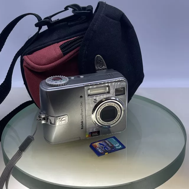 Kodak EasyShare C340 5.0MP Compact Digital Camera - Silver Tested + 256MB SD#613