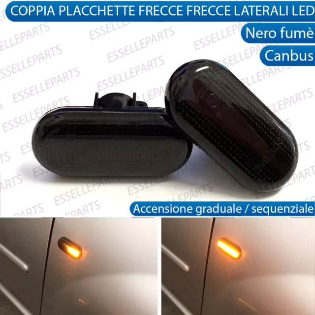 Coppia Frecce Laterali Nero Fume' Progressive Dinamiche A Led Smart Fortwo 453