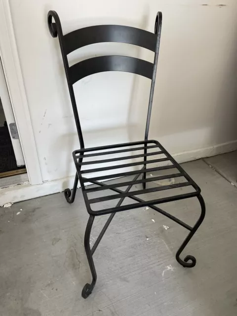 Gorgeous SET 4 Dining / 2 Counter Height Wrought Iron Chairs