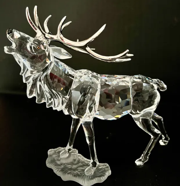 Swarovski Crystal Stag/Elk Figurine-Nib & Coa