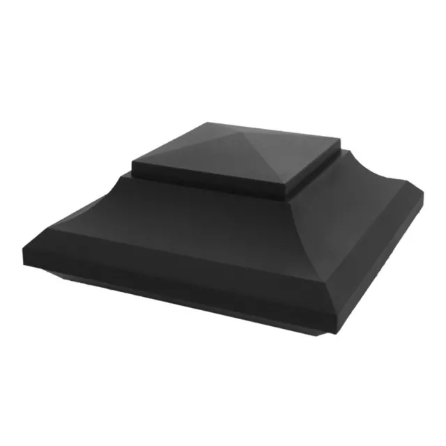 Nuvo Iron Plastic Pyramid Post Cap/Adapter SPC23 for 5.5" x 5.5" Posts - Black