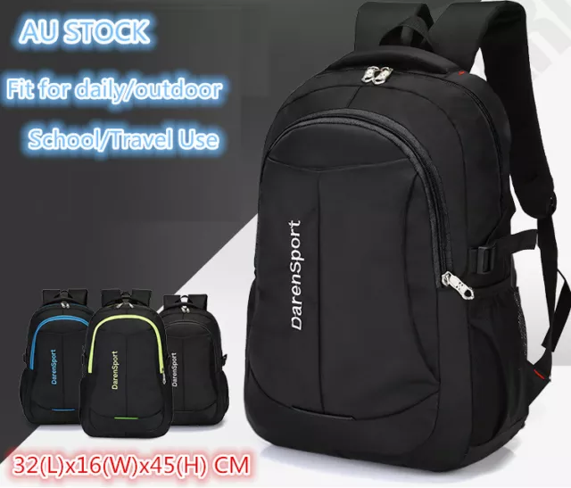 Men's Women's Large Capacity Backpack Oxford Laptop Notebook School Travel Bag
