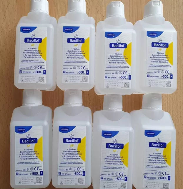 8 X 500 ml Bacillol® AF Hartmann 500ml Flächen-Desinfektionsmittel NEU