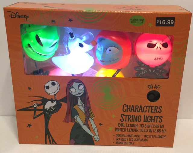 DISNEY THE NIGHTMARE Before Christmas Musical Character String Lights