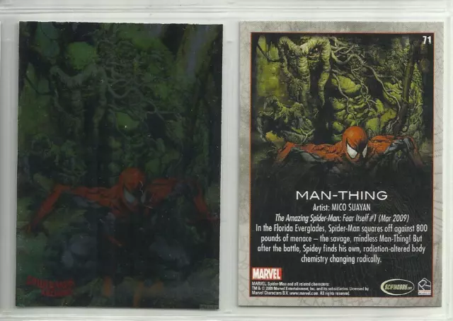 2009 Spider-Man Archives (Rittenhouse) FOIL PARALLEL Base Card #71 MAN-THING
