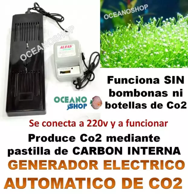 Generador De Co2 Automático Con Pastilla De Carbón Interna Acuario Plantas Abono