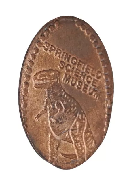 Springfield Science Museum Elongated Penny Pressed Souvenir Coin #0739