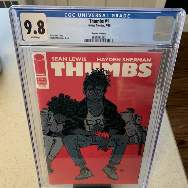 THUMBS #1 2nd print variant CGC 9.8 IMAGE. COMICS Todd Mcfarlane Optioned TV