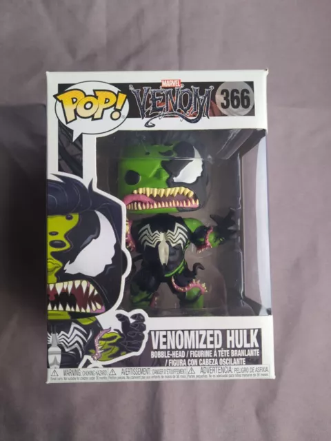 Figurine Funko POP N°366 Marvel Venom Venomized Hulk Tête Branlante