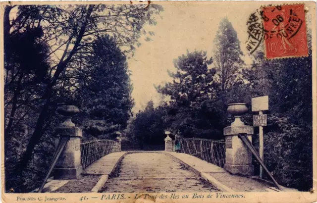 CPA PARIS (12th) Le Pont des Iles au Bois de VINCENNES (563187)