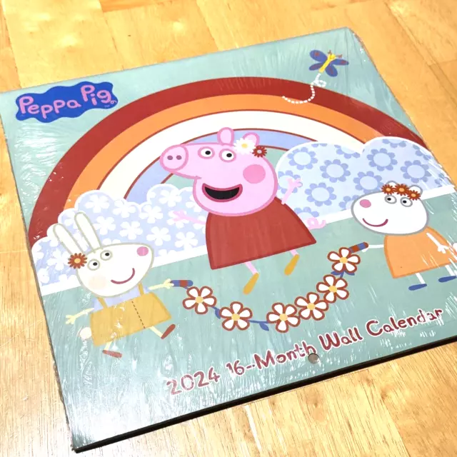 2024 PEPPA PIG Calendar Wall 10” Kids Bedroom Daycare Preschool 11.68