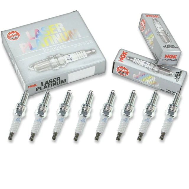 8 pc NGK 6378 PMR8B Laser Platinum Spark Plugs for 192637 Ignition Wire pr