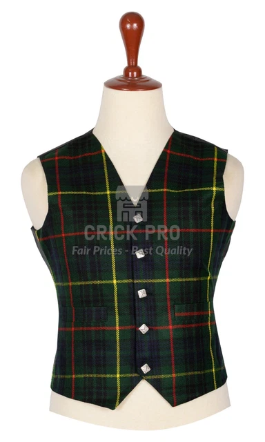 Scottish Handmade  Tartan WAISTCOAT Traditional Scottish Vest |  Hunting Stewart