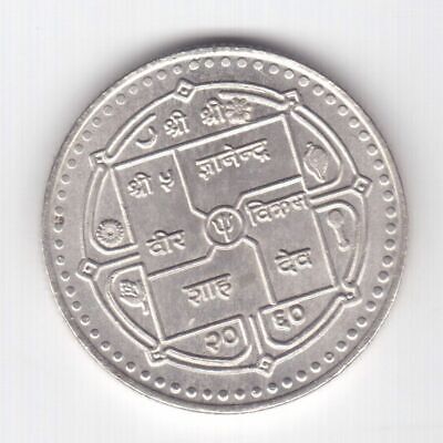 NEPAL SILVER 250 RUPEES UNC COIN 2003 YEAR KM#1176 50th ANNI Marwadi Sewa Samiti